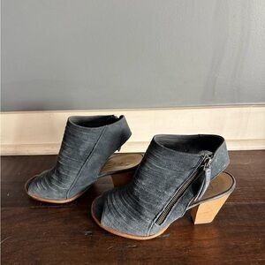 Paul Green Charcoal Heeled Boots